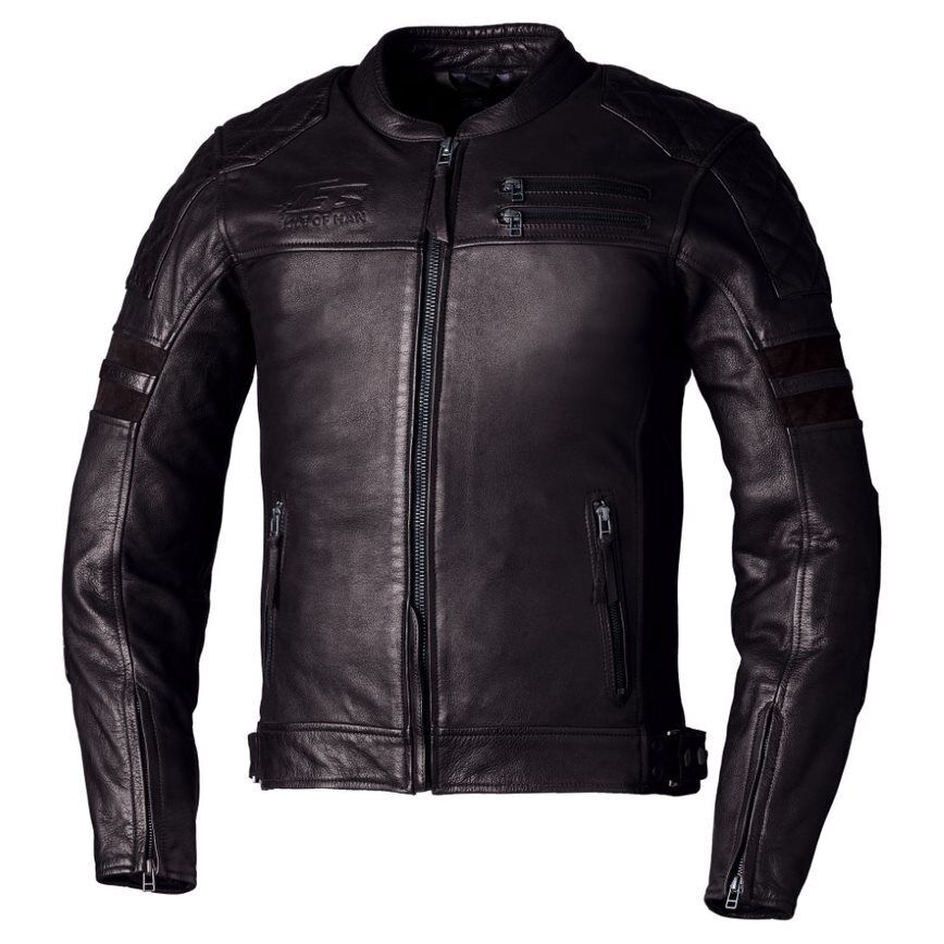 RST IOM TT HILLBERRY 2 CE MEN LEATHER JACKET - BROWN