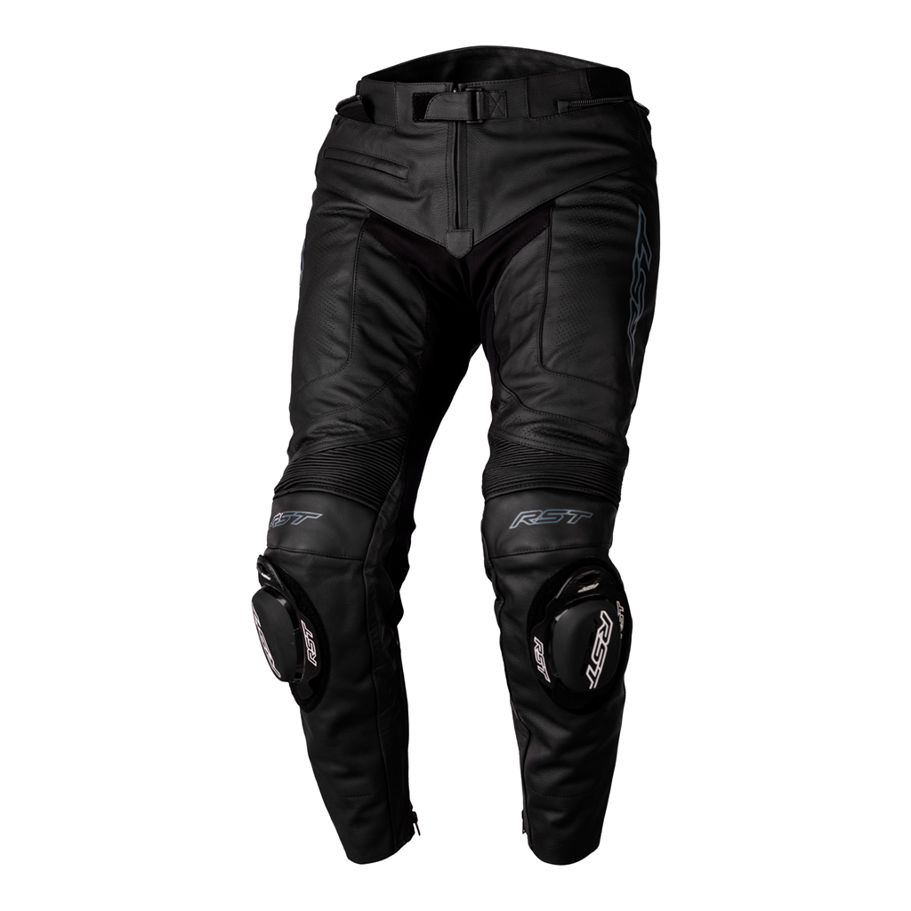 RST S1 CE Mens Short Leg Leather Jeans - Black