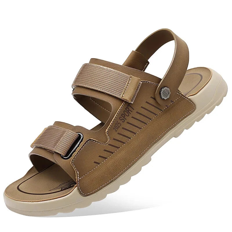 Summer Outdoor Beach Sandals Non-slip Comfort Slippers Leather Casual Shoes