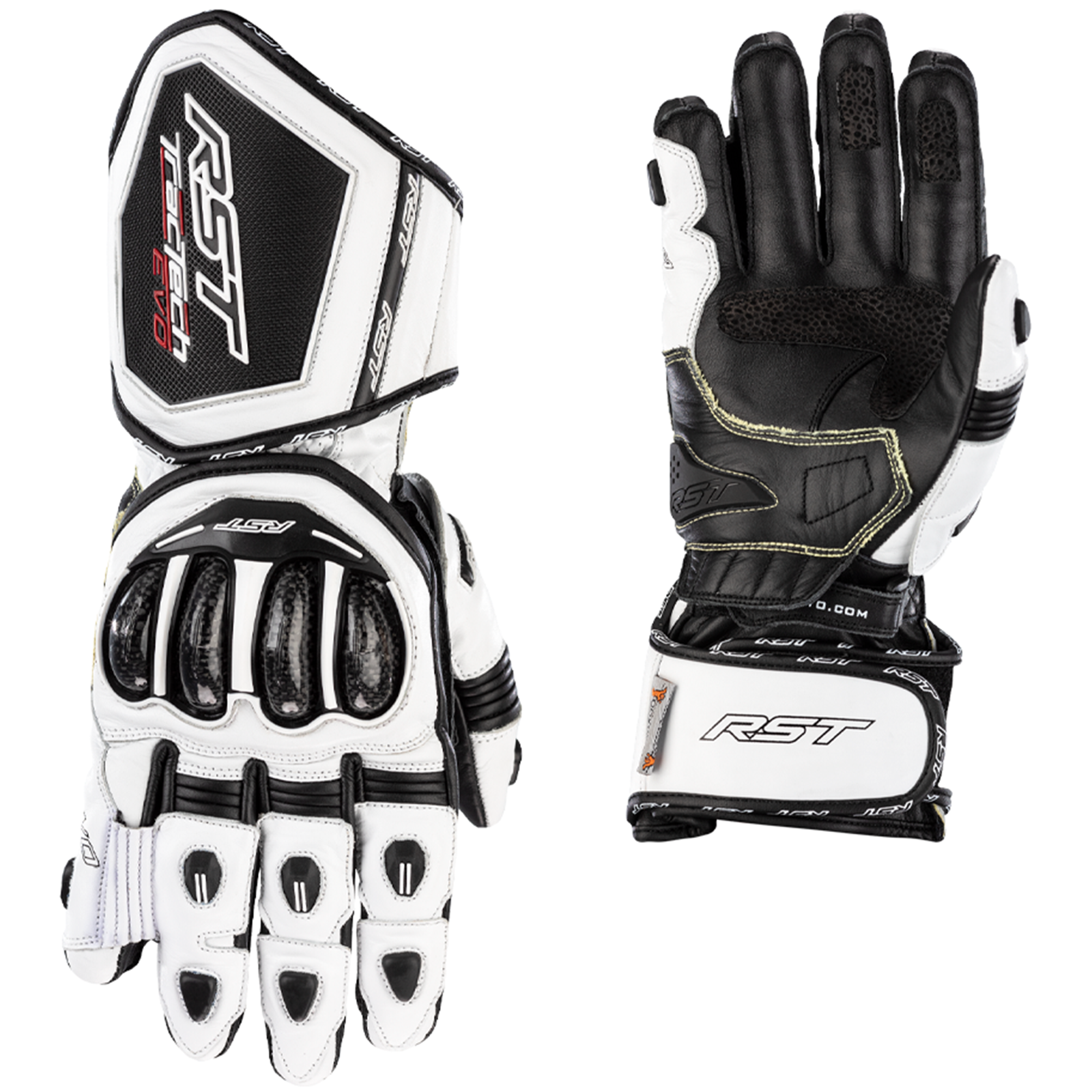 RST Tractech Evo 4 CE Mens Gloves - White