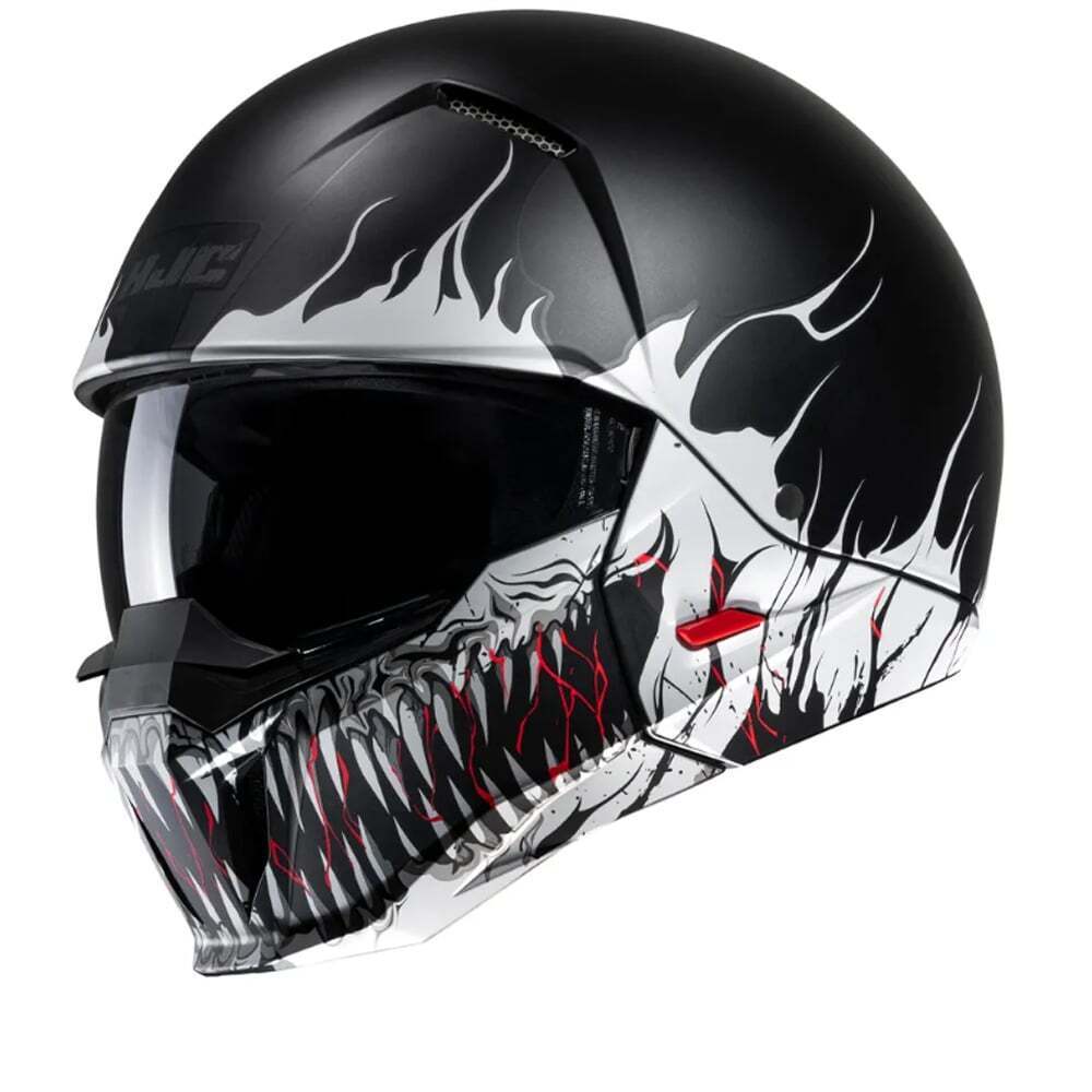 HJC I20 Scraw Motorcycle Open Face Helmet - Black