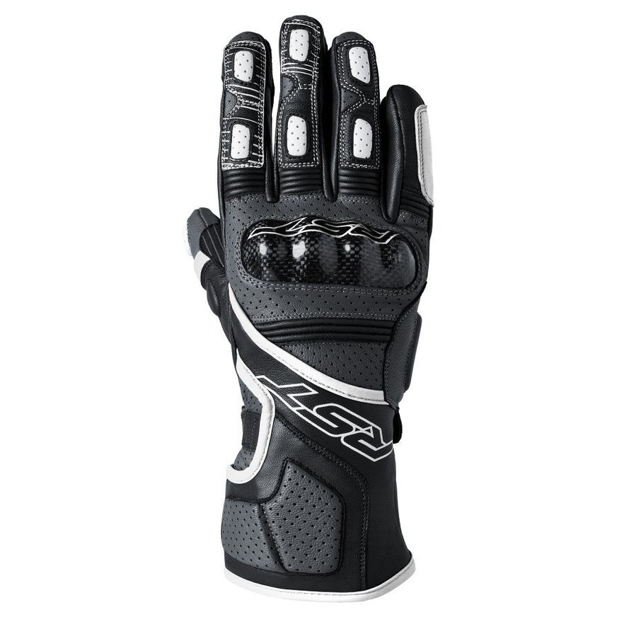 RST Fulcrum CE Mens Leather Gloves - White