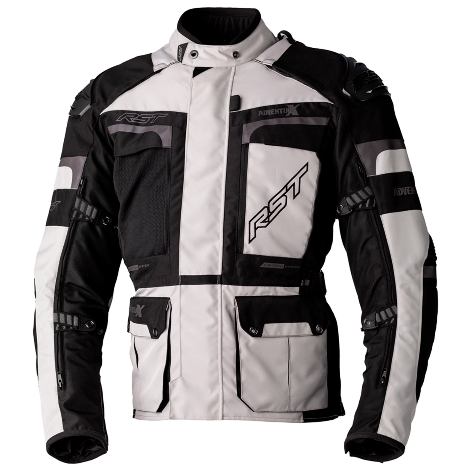 RST PRO SERIES ADVENTURE-X CE Mens Textile Jacket - Silver Black