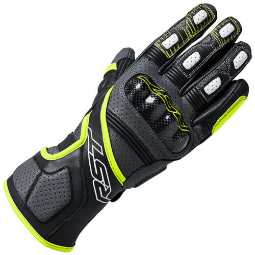 RST Fulcrum CE Mens Leather Gloves - Flo Yellow