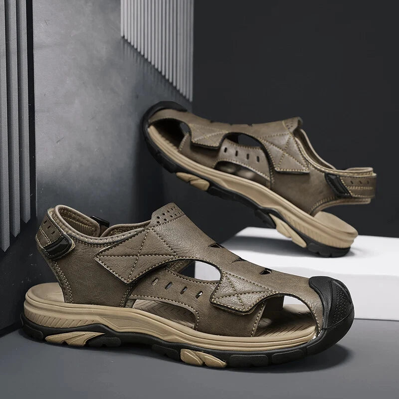 Summer Men Hollow Sandals Breathable Beach Slippers Comfort Hiking Sneakers