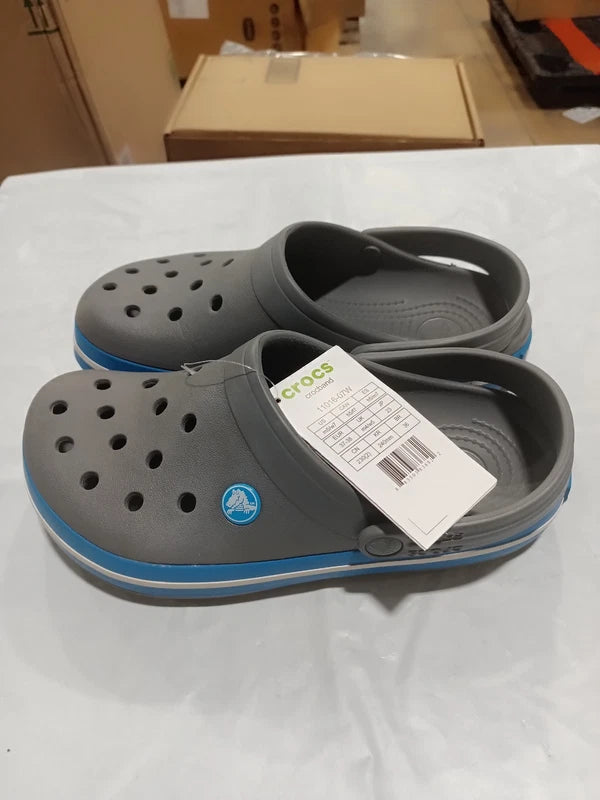 UsedLikeNew_Crocs Unisex-Adult Crocband Clog, Charcoal/Ocean, 5 Men/7
