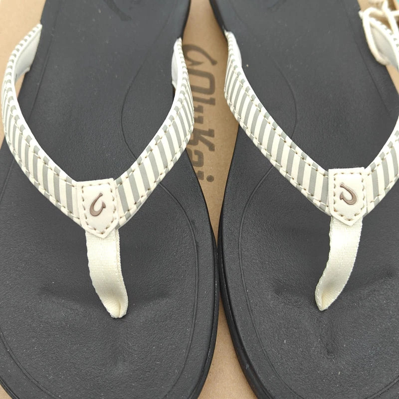 OluKai Womens Ho'Opio 20294-19ZP Slip On Thongs Flip-Flops Sandals Sz 7