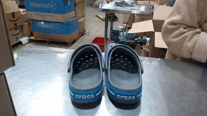 UsedLikeNew_Crocs Unisex-Adult Crocband Clog, Charcoal/Ocean, 10 Men/12