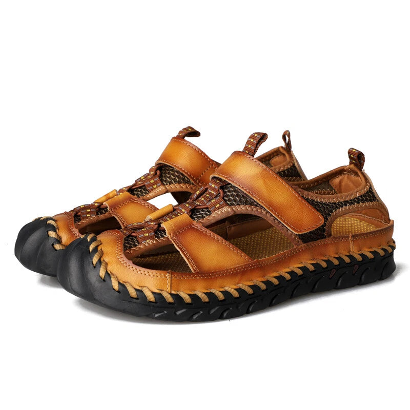 Summer Mens Sandals Outdoor Walking Hiking Sandals Casual Beach Roman Slippers