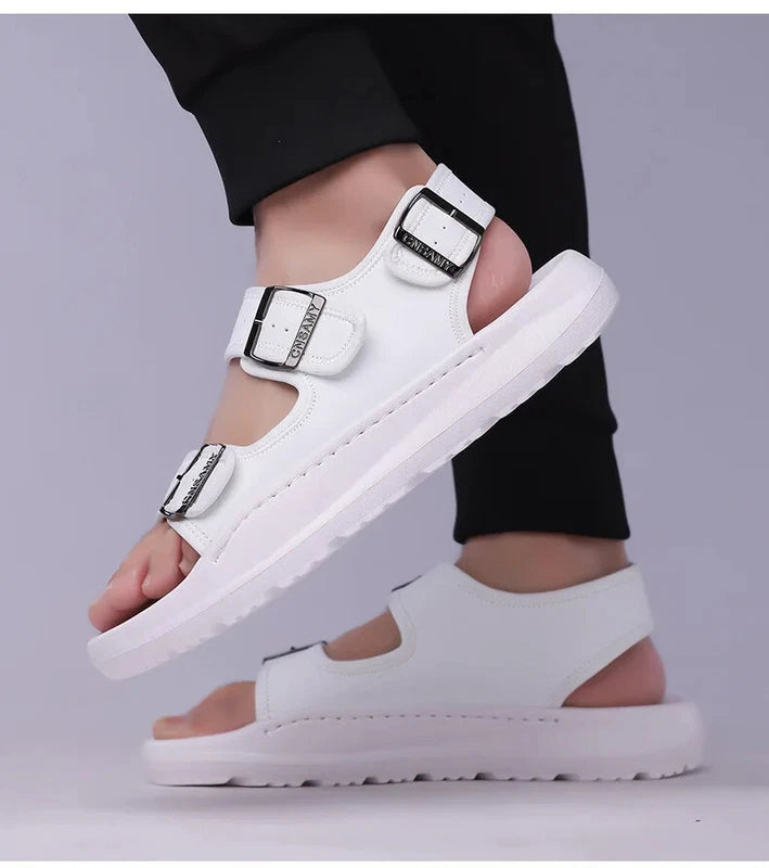 Summer Male Sandals Breathable Beach Shoes Lightweight Casual Non-slip Slippers