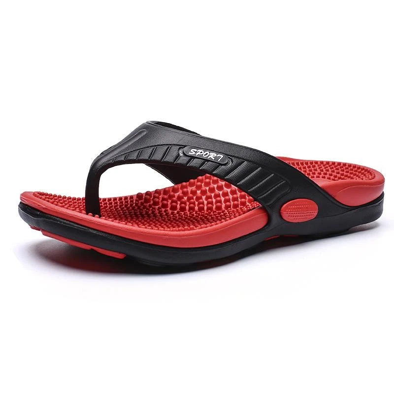 Men's Design Summer Massage Flip Flops Sandals Non-slip Outdoor Beach Slippers