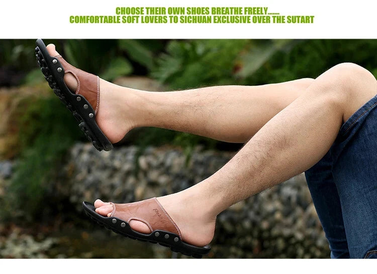 Summer Mens Flip Flops Lightweight Sandals Rubber Casual Shoes Beach Slippers