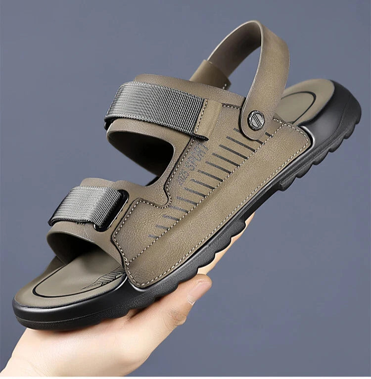 Summer Outdoor Beach Sandals Non-slip Comfort Slippers Leather Casual Shoes