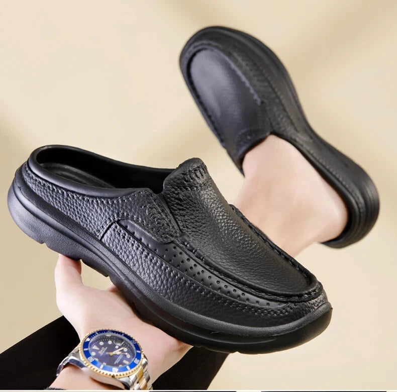 Summer Men Casual Slippers Handmade Soft Beach Sandals Waterproof Flat Sneakers
