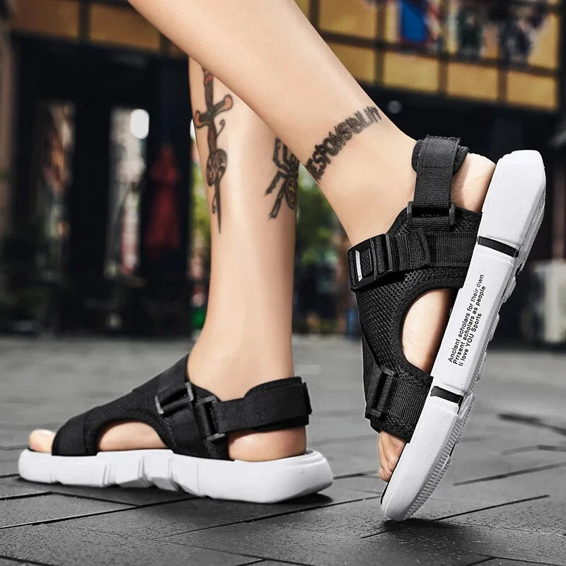 Men's Sandals Summer Casual Slippers Non-slip Soft Bottom Sandals Beach Shoes