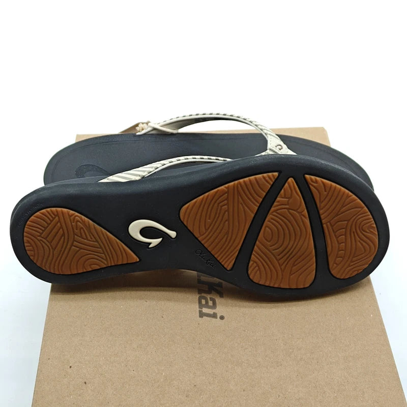 OluKai Womens Ho'Opio 20294-19ZP Slip On Thongs Flip-Flops Sandals Sz 7