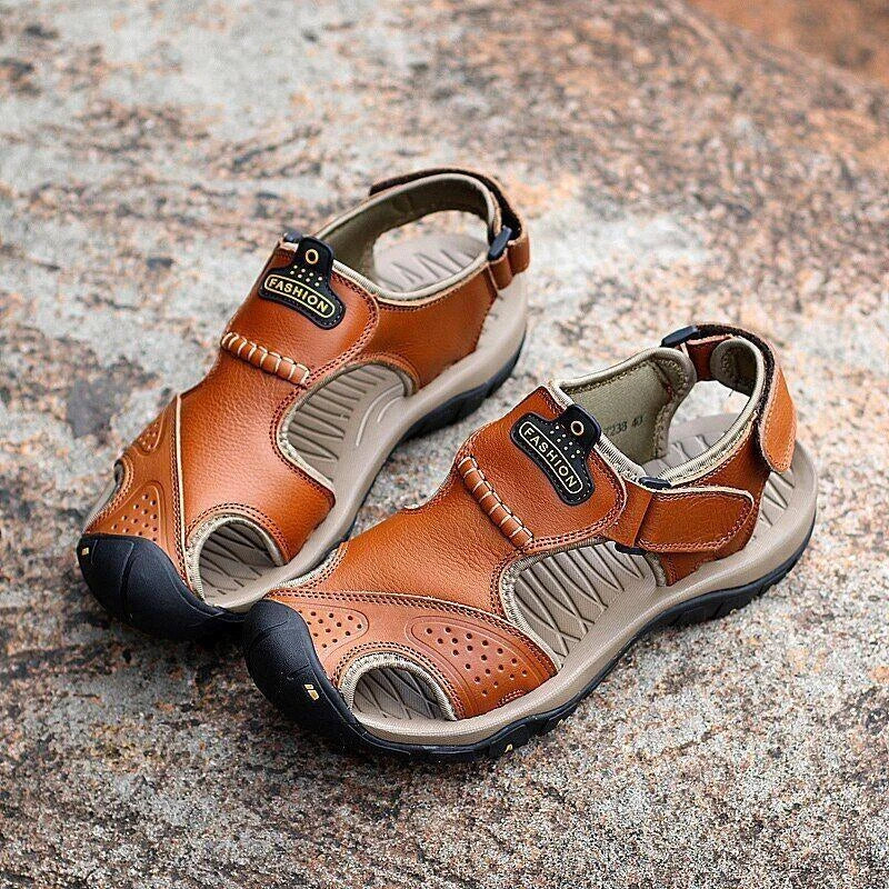 Men's Sandals Leather Casual Shoes Summer Outdoor Beach Slippers sport sandal