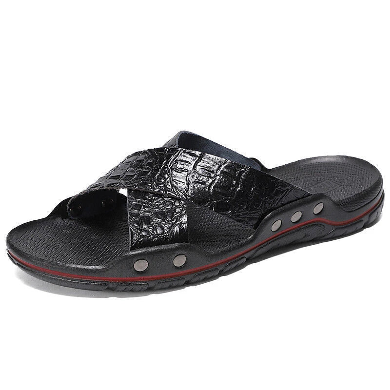 Summer Men Slides Sandals Casual Sports Beach Shoes Sandals Home Slip On Slipper