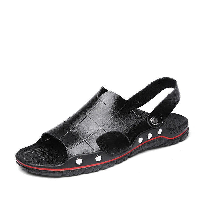Men's Sandals Summer Beach Shoes Non Slip Outdoor Casual Flat Slippers Slides
