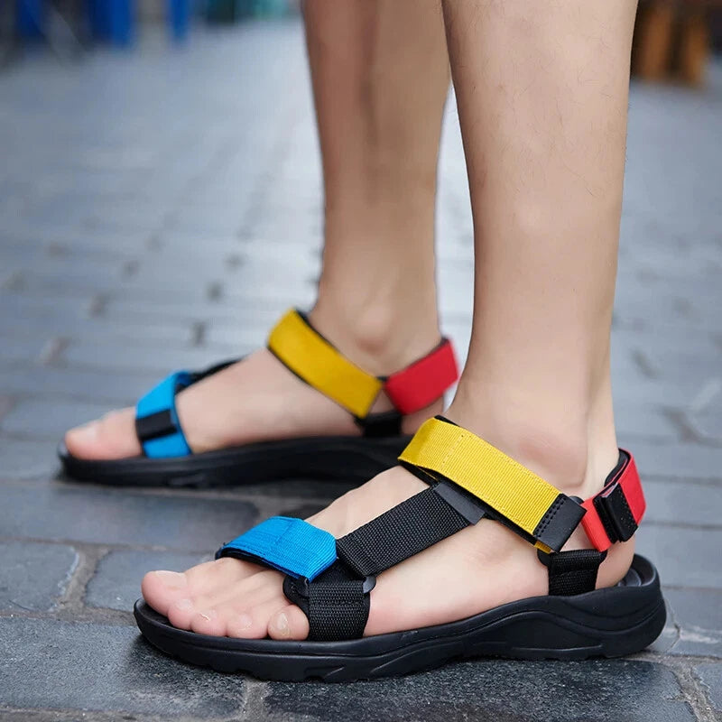Lightweight Men Sandals Non-slip Soft Beach Slippers Casual Walking Sneakers