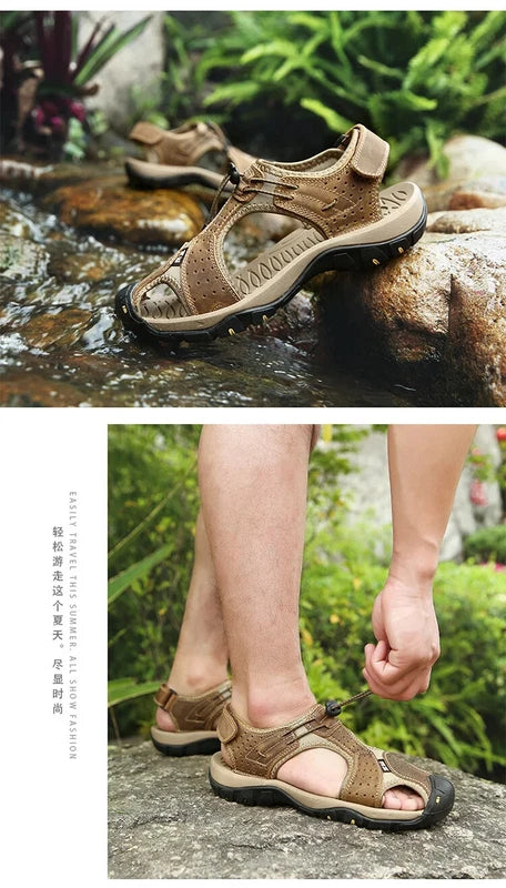 Summer Outdoor Men Beach Shoes Breathable Casual Sandals Wading Non-slip Slipper