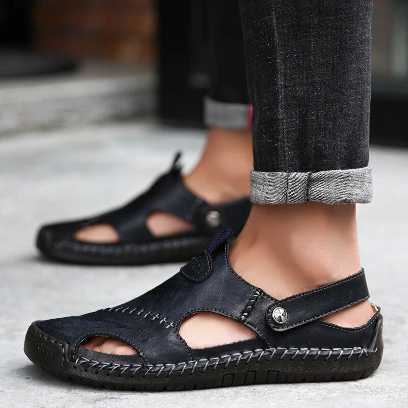 Mens Sandals Summer Outdoor Beach Slippers Non-slip Roman Garden Casual Shoes