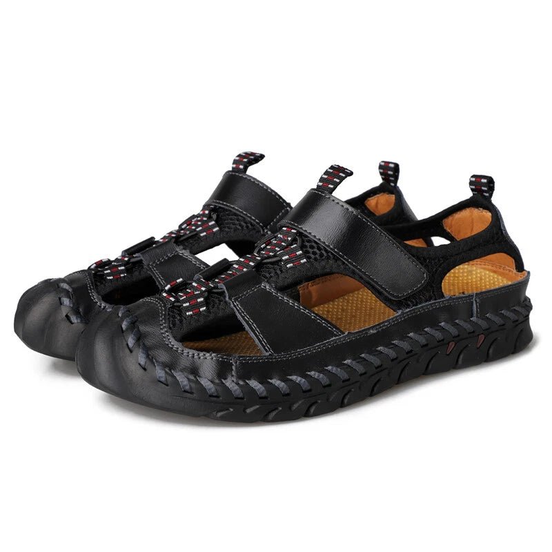 Summer Mens Sandals Outdoor Walking Hiking Sandals Casual Beach Roman Slippers