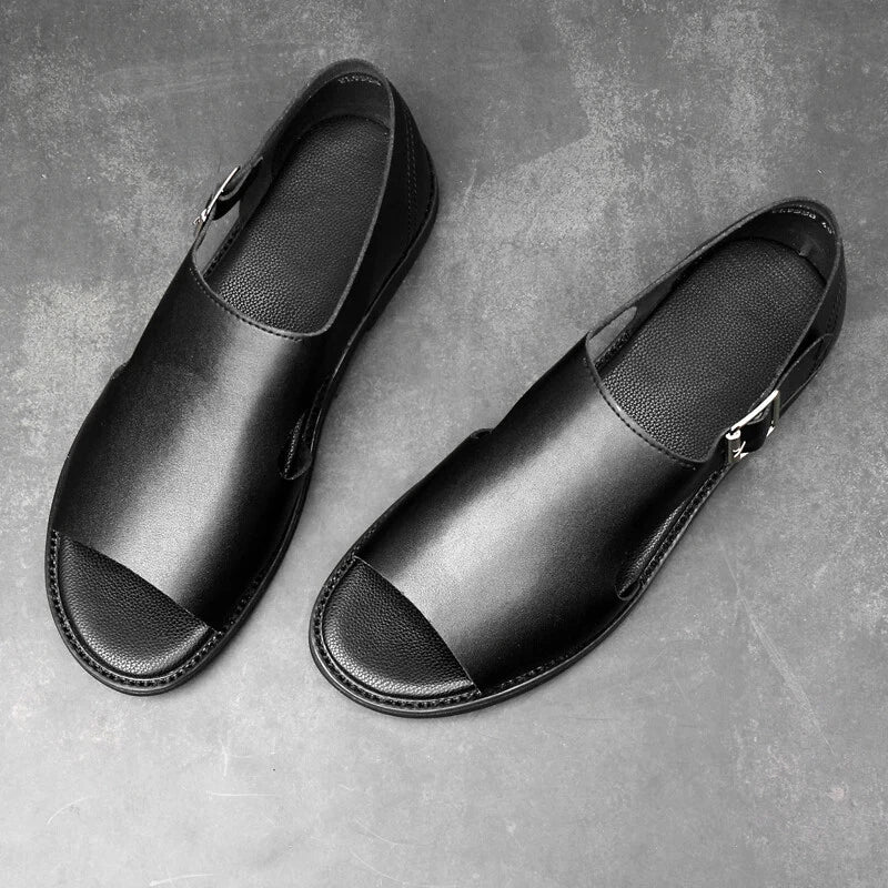 Summer Slippers Men's Non-slip Comfortable Sandals Outdoor Beach Soft Flat Shoes