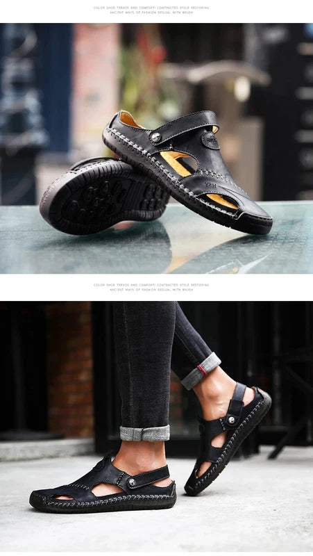 Summer Sandals for Men Classic Roman Slippers Outdoor Waterproof Beach Shoes