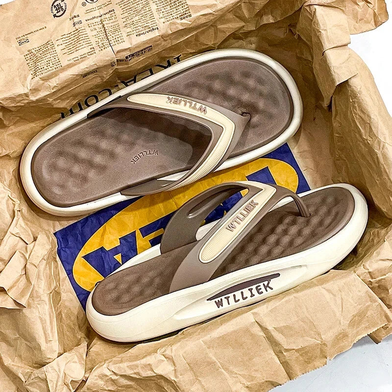 Men's Flip Flops Non-slip Slippers Shower Swimming Beach Indoor Outdoor Slides