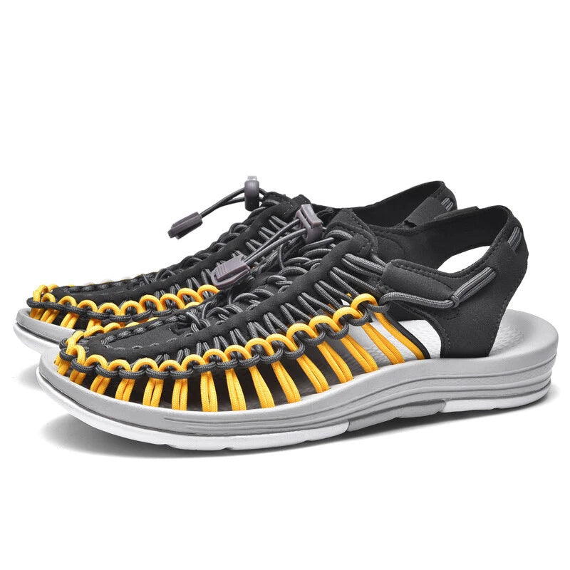 Mens Hand-made Casual Sandals Slippers Outdoor Roman Beach Flat Garden Sandals