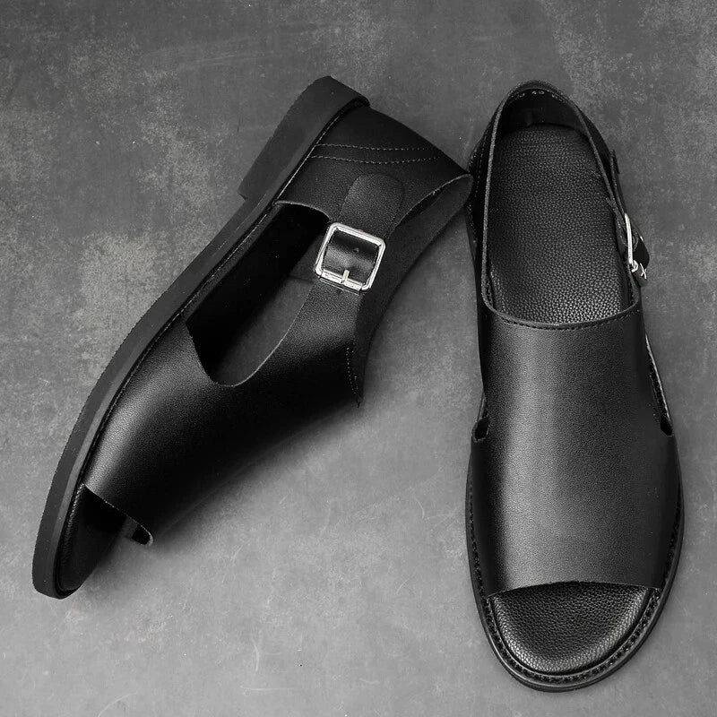 Summer Slippers Men's Non-slip Comfortable Sandals Outdoor Beach Soft Flat Shoes