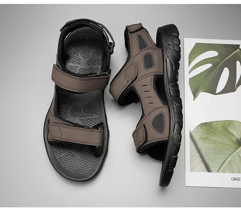 Men Sandals Casual Shoes Roman Trekking Hiking Outdoor Non-slip Beach Slipper