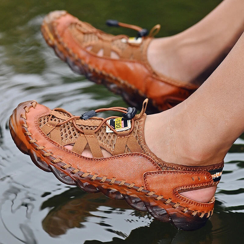 Men Casual Sandals Summer Outdoor Trekking Sneakers Beach Roman Sandals Slippers