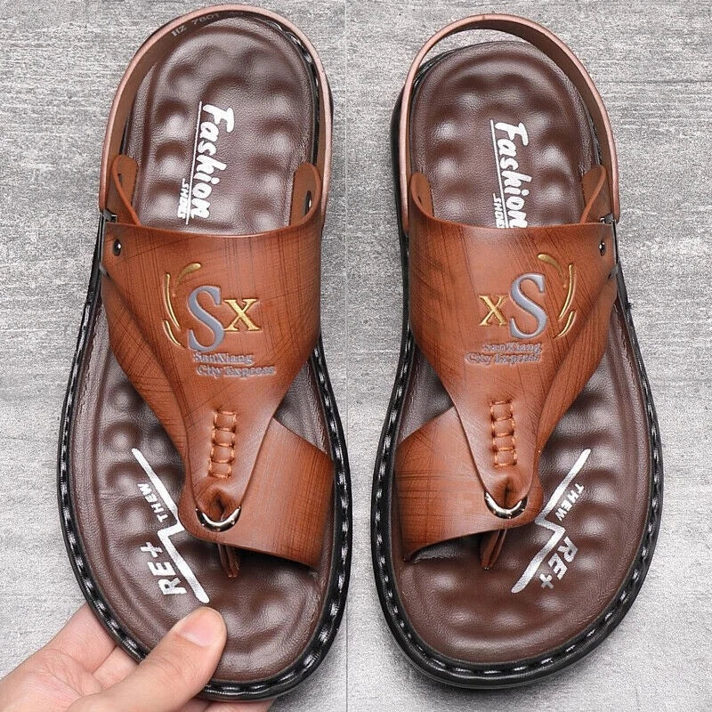 Men Slippers Casual Shoes Summer Sandals Flip Flop Flats Outdoor Beach Footwear