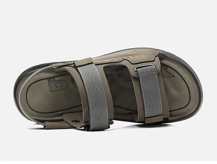 Summer Outdoor Beach Sandals Non-slip Comfort Slippers Leather Casual Shoes