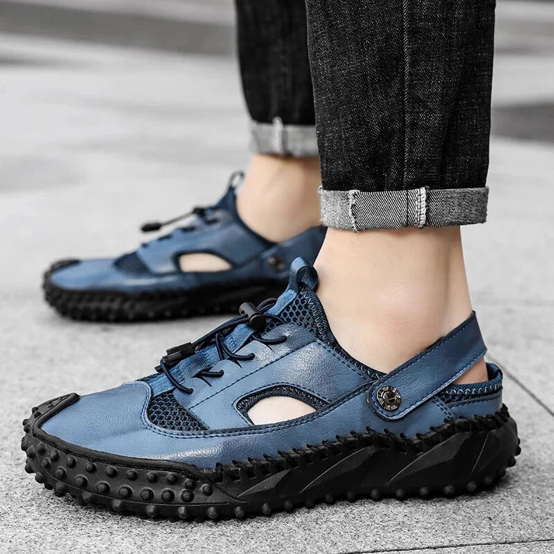 Retro Men's Sandals Designer Casual Summer Slippers Breathable Beach Shoes