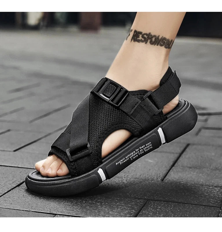 Men's Sandals Summer Casual Slippers Non-slip Soft Bottom Sandals Beach Shoes