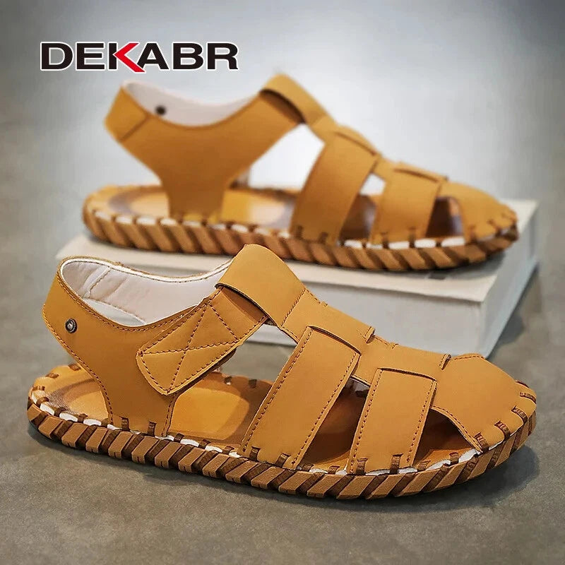 Handmade Men Sandals Non Slip Soft Beach Slippers Light Waterproof Wading Shoes