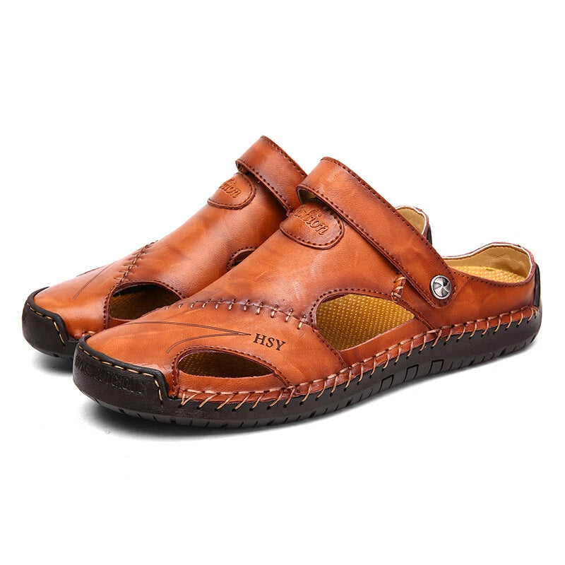 Mens Sandals Summer Outdoor Beach Slippers Non-slip Roman Garden Casual Shoes