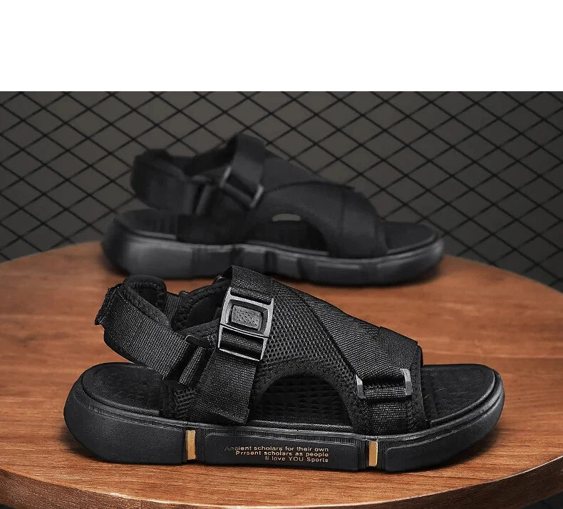 Men's Sandals Summer Casual Slippers Non-slip Soft Bottom Sandals Beach Shoes