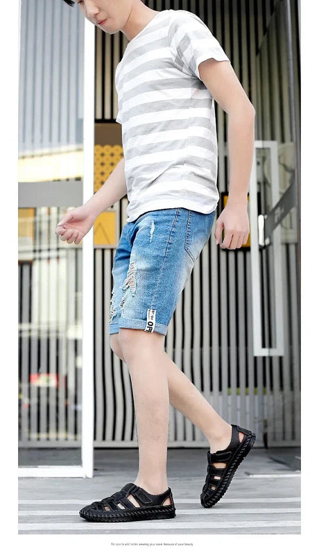 Summer Men's Sandals Business Casual Shoes Outdoor Beach Wading Slippers