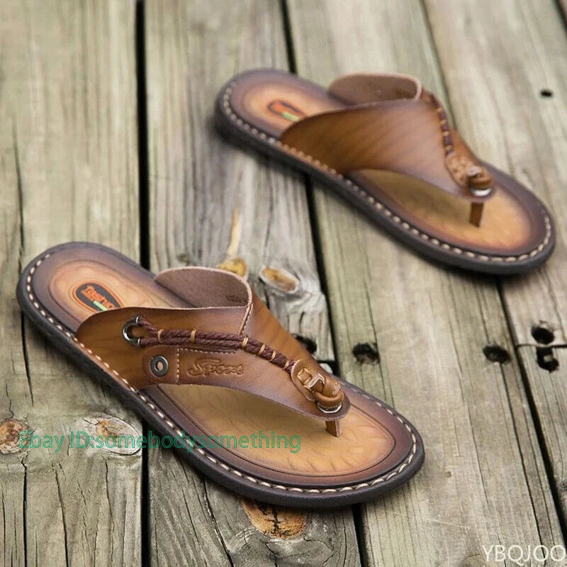 Summer Men's Flip-flops Outdoor Comfortable Slippers Casual Beach Flats Slides
