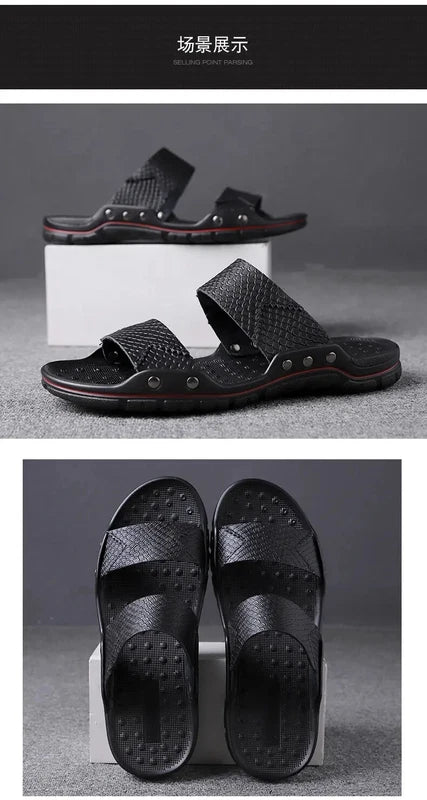 38-48 Plus Size Men Open Toe Sandals Slippers Flats Outdoor Summer Beach Holiday