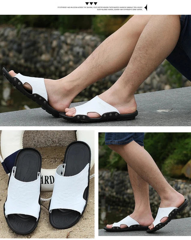 Summer Mens Flip Flops Lightweight Sandals Rubber Casual Shoes Beach Slippers