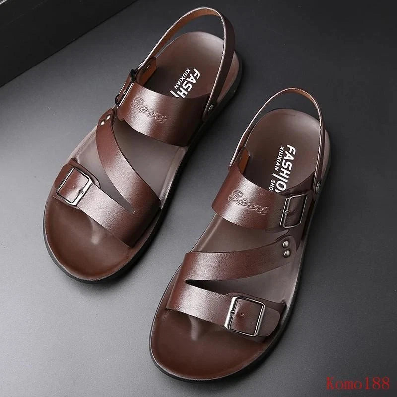 Mens open toe Breathable outdoor beach casual slipper sandals shoes