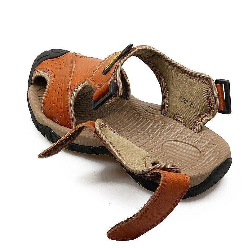 Men's Sandals Leather Casual Shoes Summer Outdoor Beach Slippers sport sandal
