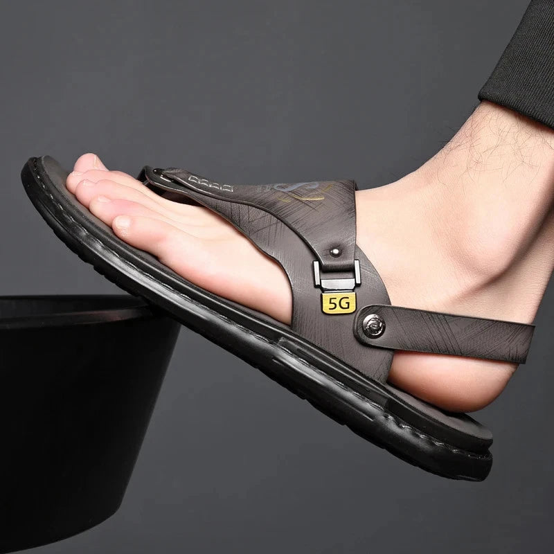Men Slippers Casual Shoes Summer Sandals Flip Flop Flats Outdoor Beach Footwear