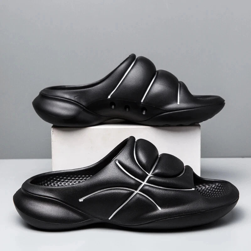 Basketball Style Men Women Slippers Outdoor Sandals Beach Men Sprot Shoes Thick