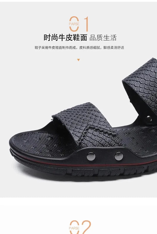 38-48 Plus Size Men Open Toe Sandals Slippers Flats Outdoor Summer Beach Holiday